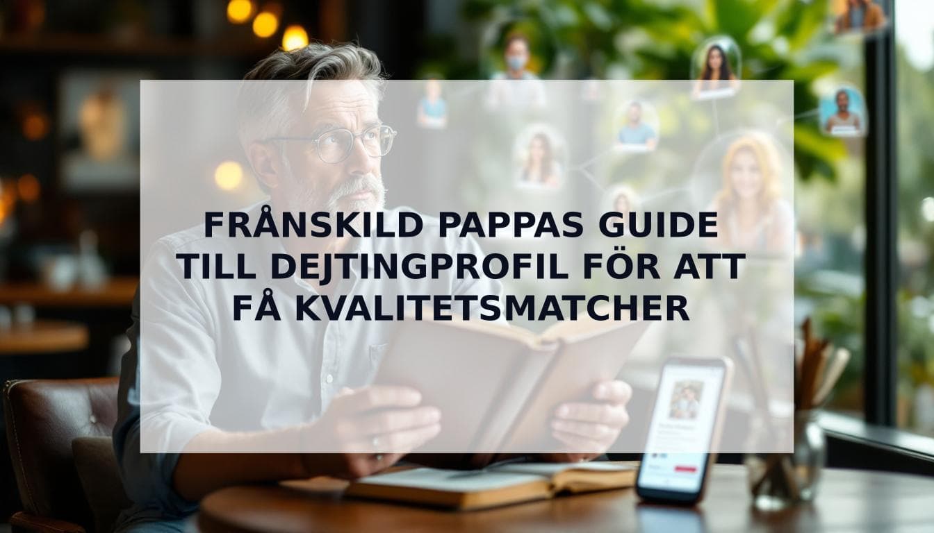 Cover Image for Handboken för frånskilda pappor: Så skapar du en dejtingprofil som attraherar kvalitetsmatcher