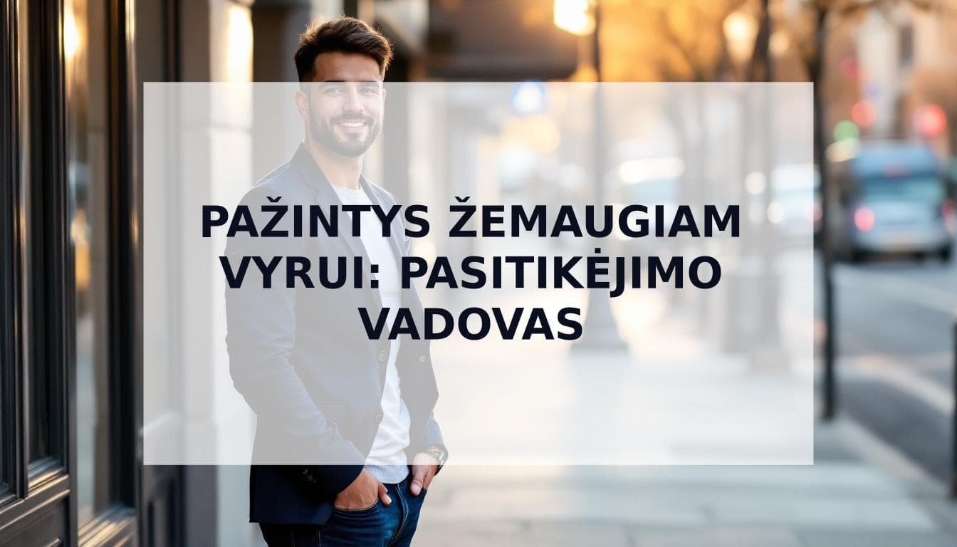 Cover Image for Pažintys žemaugiam vyrui: Išsamus vadovas, kaip atrodyti aukštesniam