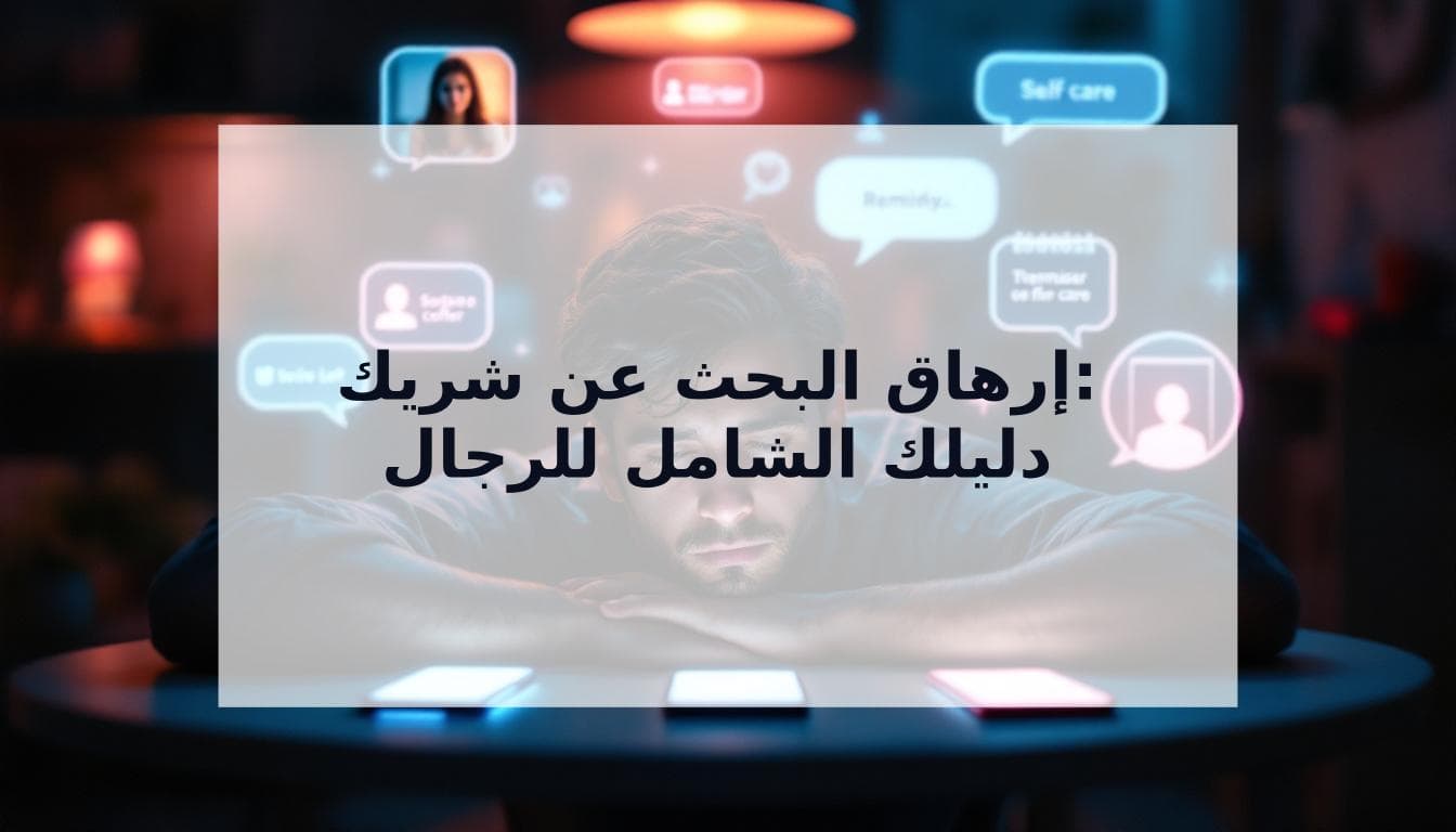 Cover Image for إرهاق البحث عن شريك حقيقي: لماذا يصيب الرجال وكيف تتغلب عليه