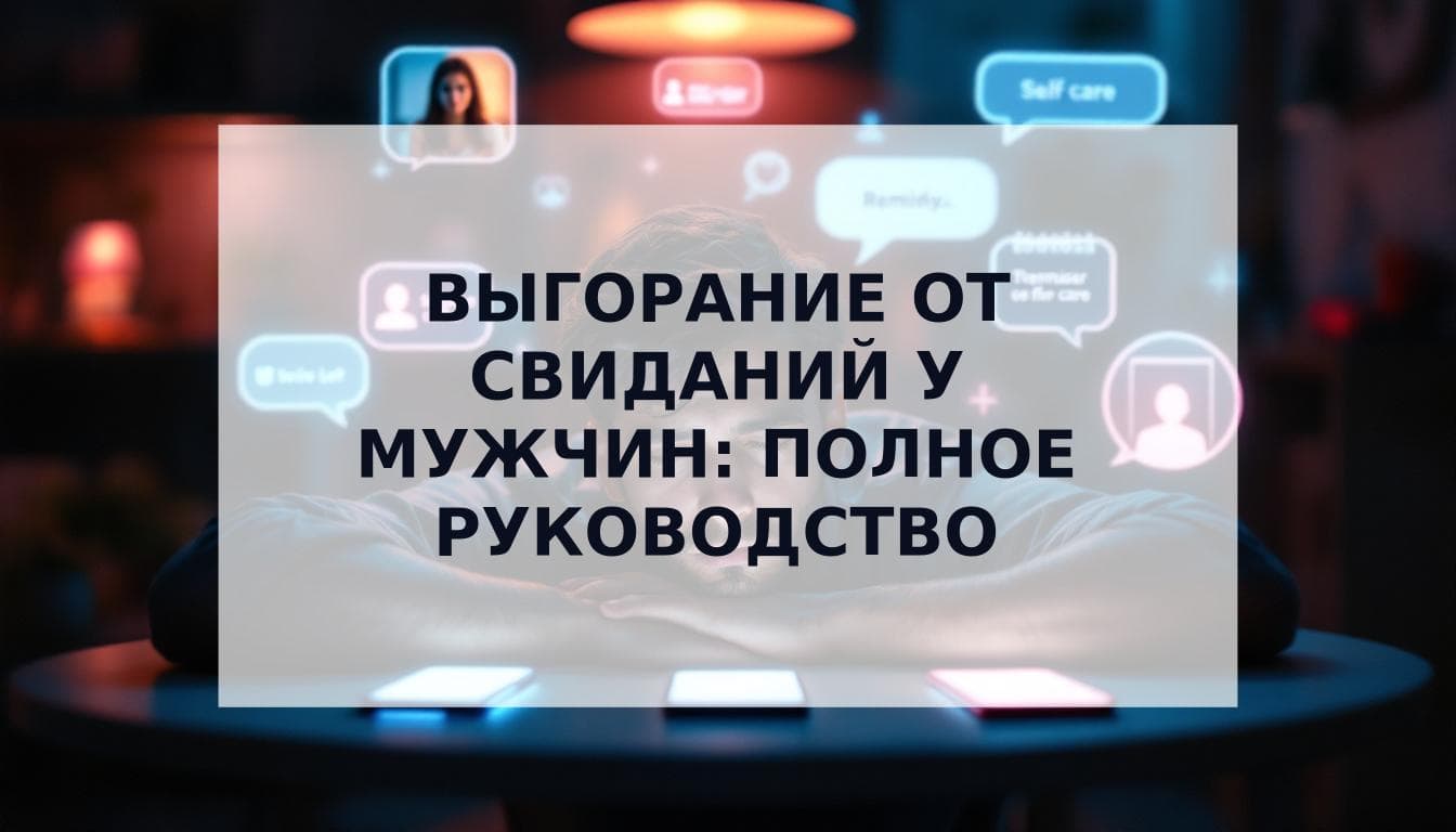 Cover Image for Выгорание от свиданий - это реально: почему оно случается у мужчин и как с этим справиться