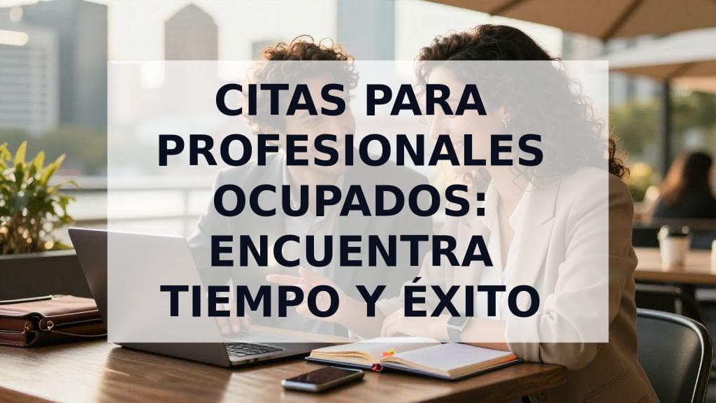Cover Image for Citas para profesionales ocupados: La guía definitiva para encontrar tiempo y éxito