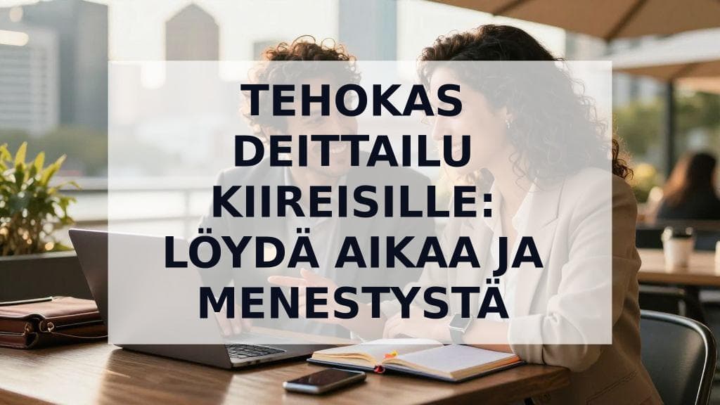 Cover Image for Tehokas deittailu kiireisille: Lopullinen opas ajan löytämiseen ja menestykseen