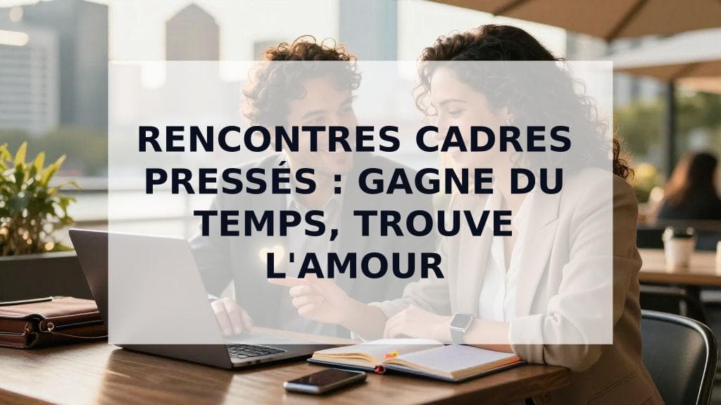 Cover Image for Rencontres pour cadres pressés : Le guide ultime pour gagner du temps et réussir