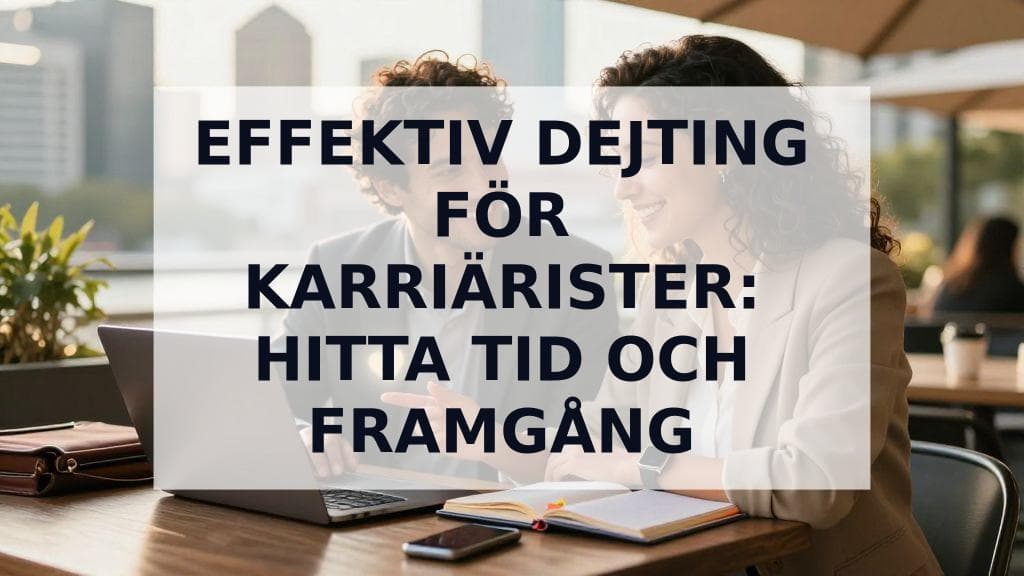 Cover Image for Effektiv dejting för karriÀrister: Din guide till att hitta tid och framgÄng