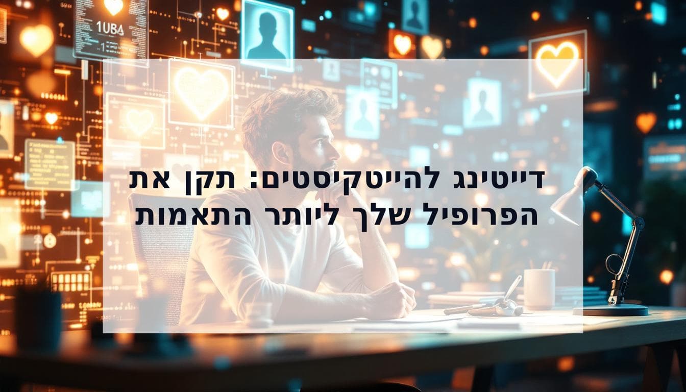 Cover Image for דייטינג להייטקיסטים: איך לתקן באגים בפרופיל שלך ולצבור יותר התאמות