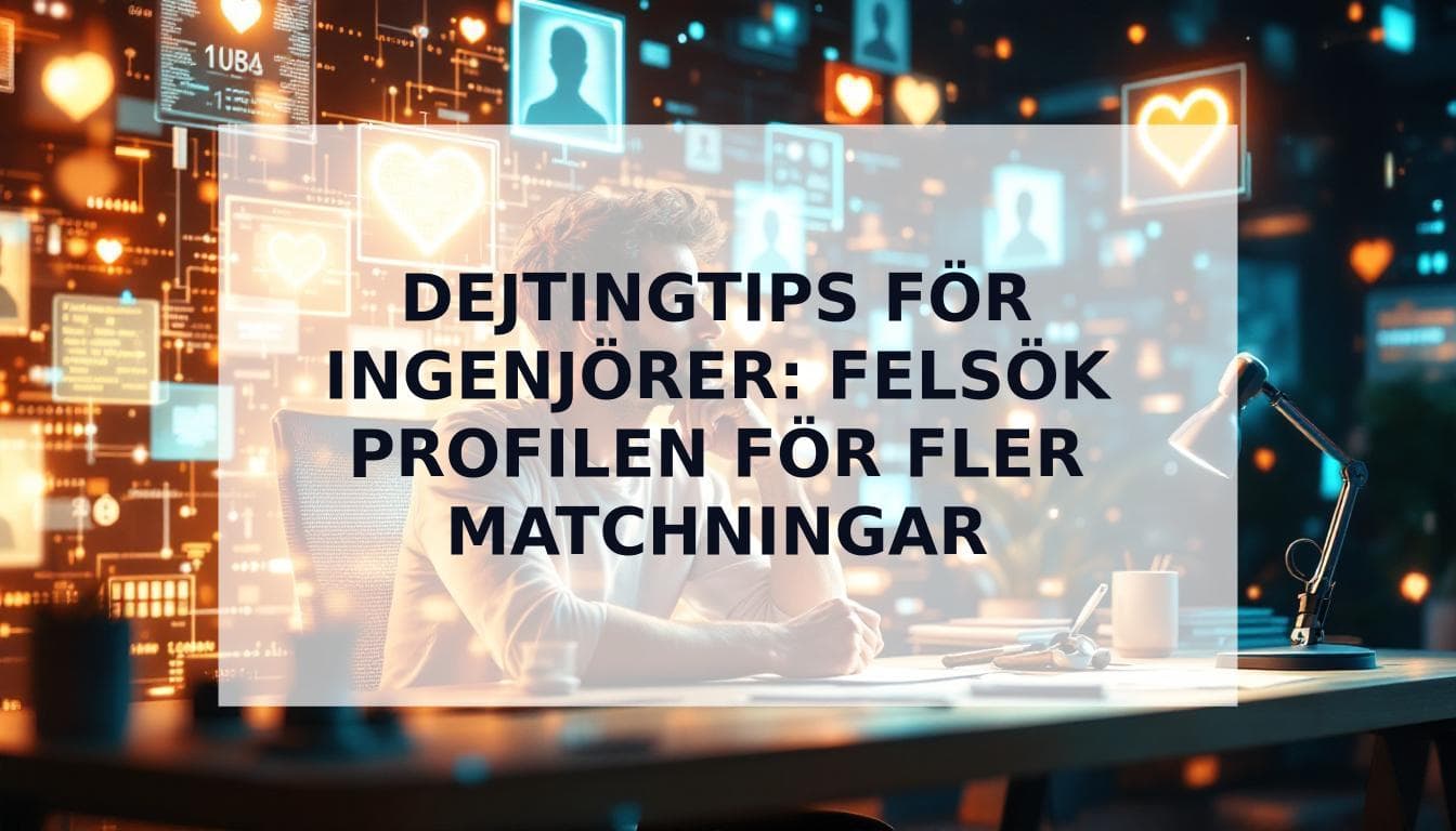 Cover Image for Dejtingtips för ingenjörer: SÄ felsöker du din profil och fÄr fler matchningar