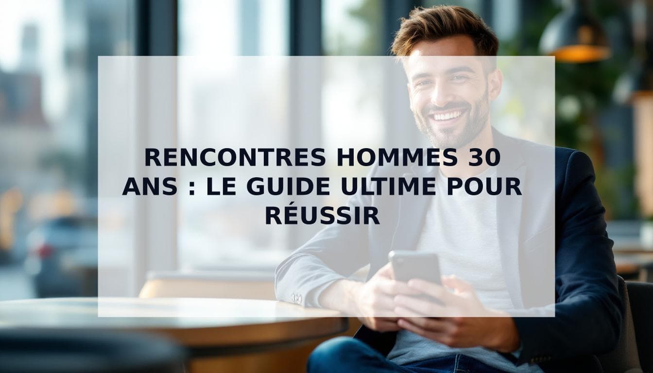 Cover Image for Rencontres hommes 30 ans : Le guide sans langue de bois pour cartonner