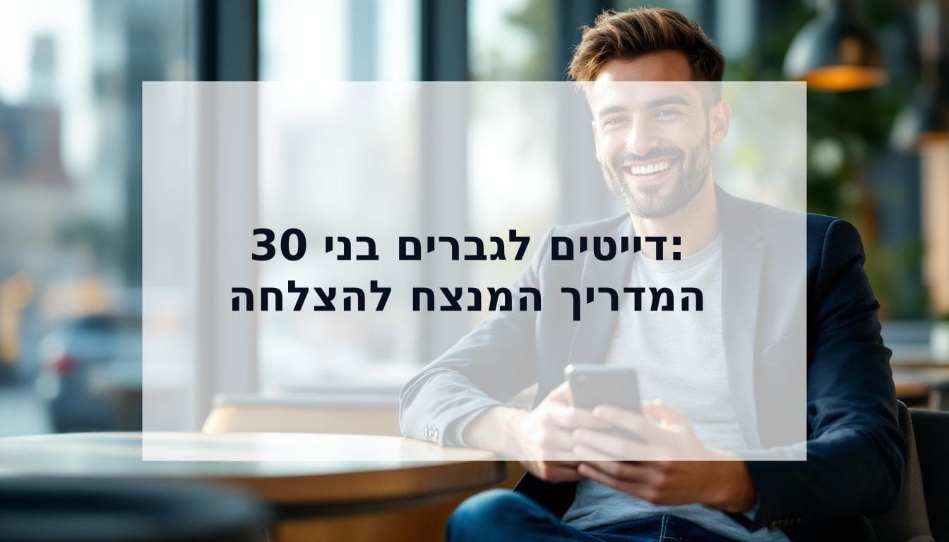 Cover Image for דייטים לגברים בני 30: המדריך הישיר שלך לניצחון