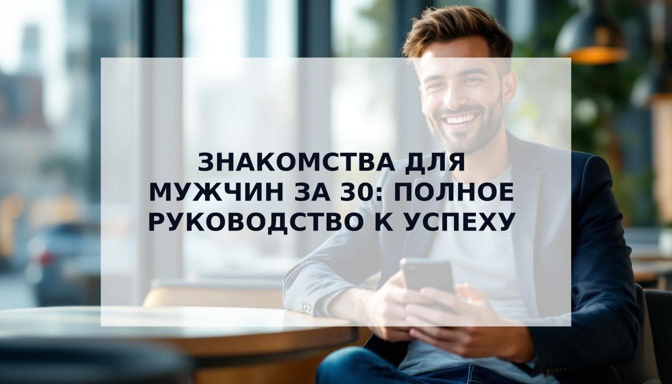 Cover Image for Знакомства для мужчин за 30: Руководство без лишних слов к успеху