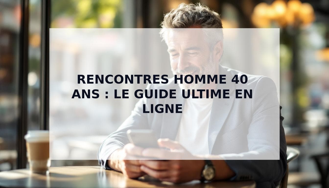 Cover Image for Rencontres homme 40 ans : Le guide sans fioritures pour réussir en ligne