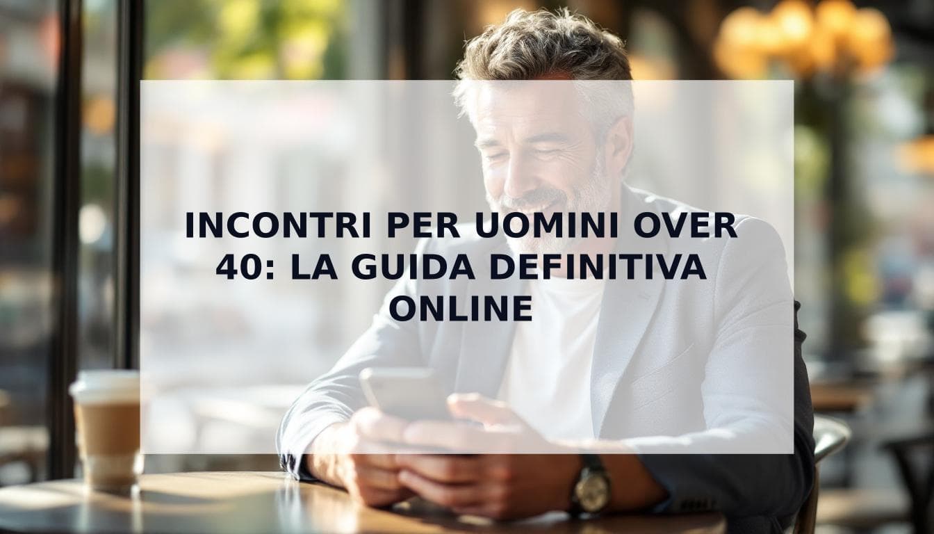 Cover Image for Incontri per uomini over 40: la guida senza fronzoli per avere successo online