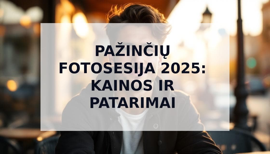 Cover Image for Pažinčių Fotosesija 2025: Kainos ir Patarimai Tobulam Profiliui