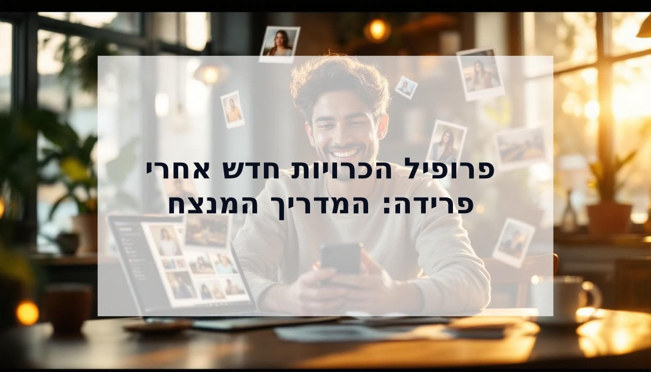 Cover Image for המדריך המלא ליצירת פרופיל הכרויות חדש אחרי פרידה: להתחיל מחדש בעוצמה