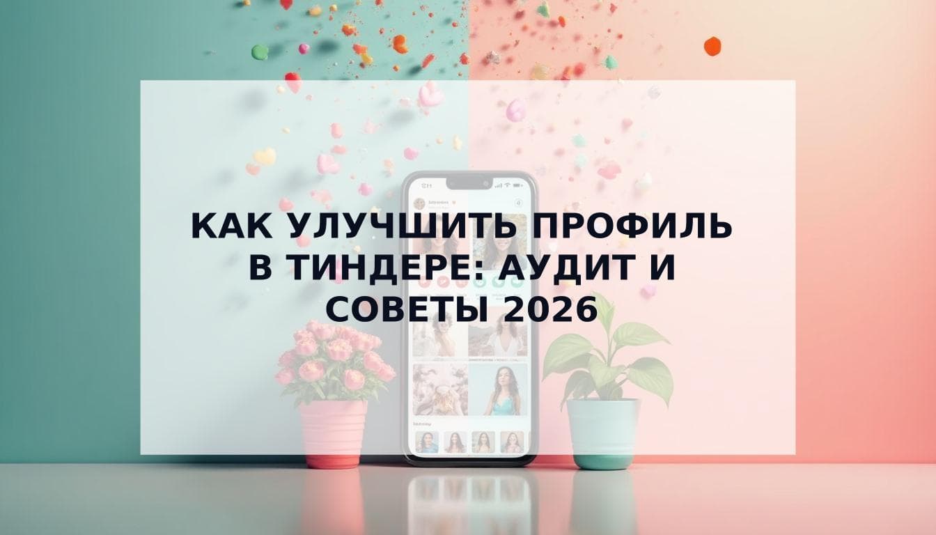 Cover Image for Как улучшить профиль в Тиндере: Пошаговый аудит анкеты для мужчин (2026)