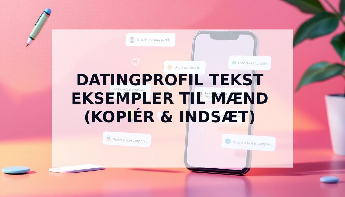 Cover Image for Den Ultimative Guide til at Skrive Din Datingprofil Tekst (+15 Eksempler til Mænd)