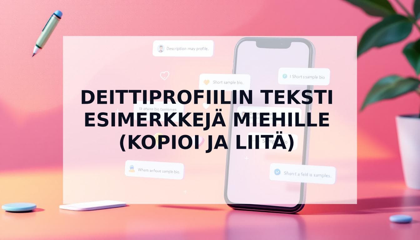 Cover Image for Deittiprofiilin teksti esimerkkejä miehille: Perimmäinen opas (+15 mallia)