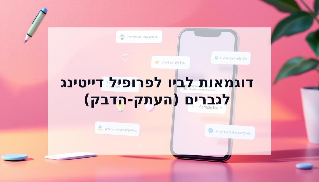 Cover Image for המדריך המלא לכתיבת ביו מושלם לפרופיל דייטינג (+15 דוגמאות לביו לגברים)