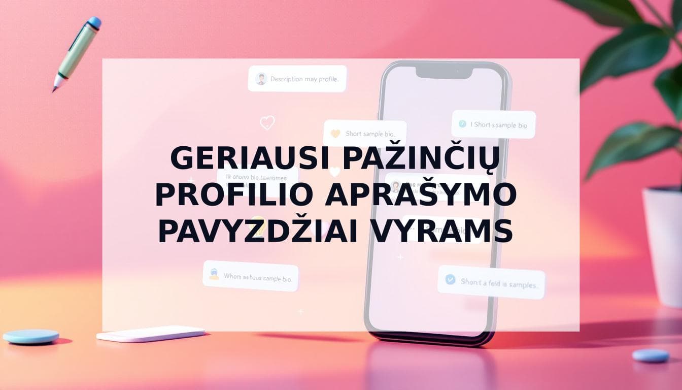 Cover Image for Išsamus vadovas, kaip parašyti pažinčių profilio aprašymą (+15 pavyzdžių vyrams)