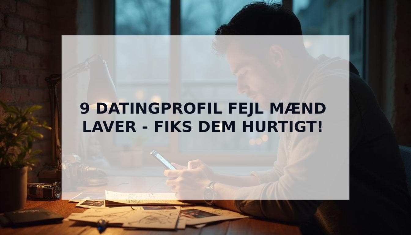 Cover Image for De 9 største datingprofil fejl mænd laver (og hvordan du fikser dem)