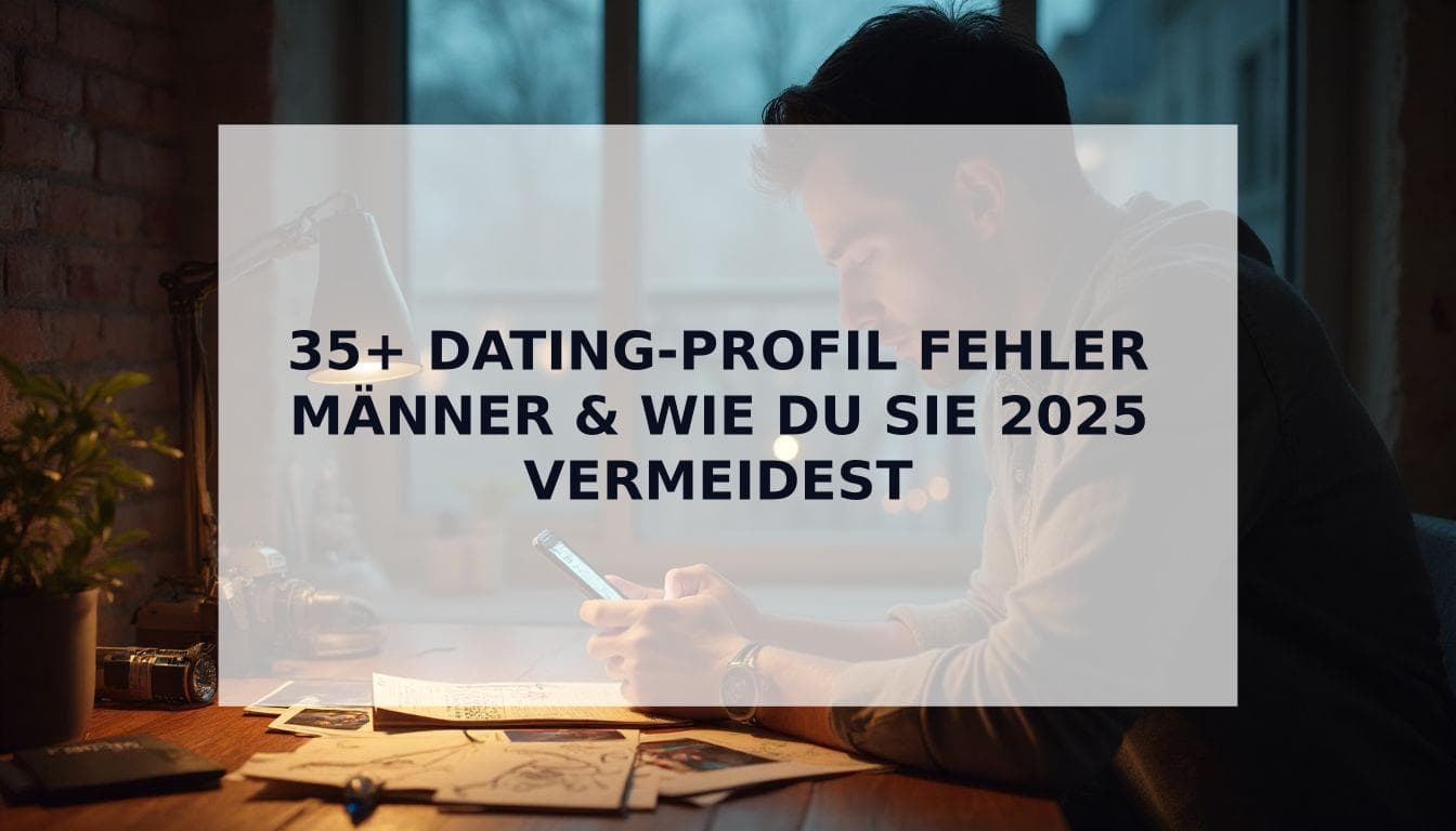Cover Image for Die 35+ größten Dating-Profil Fehler für Männer (und wie Du sie sofort behebst)
