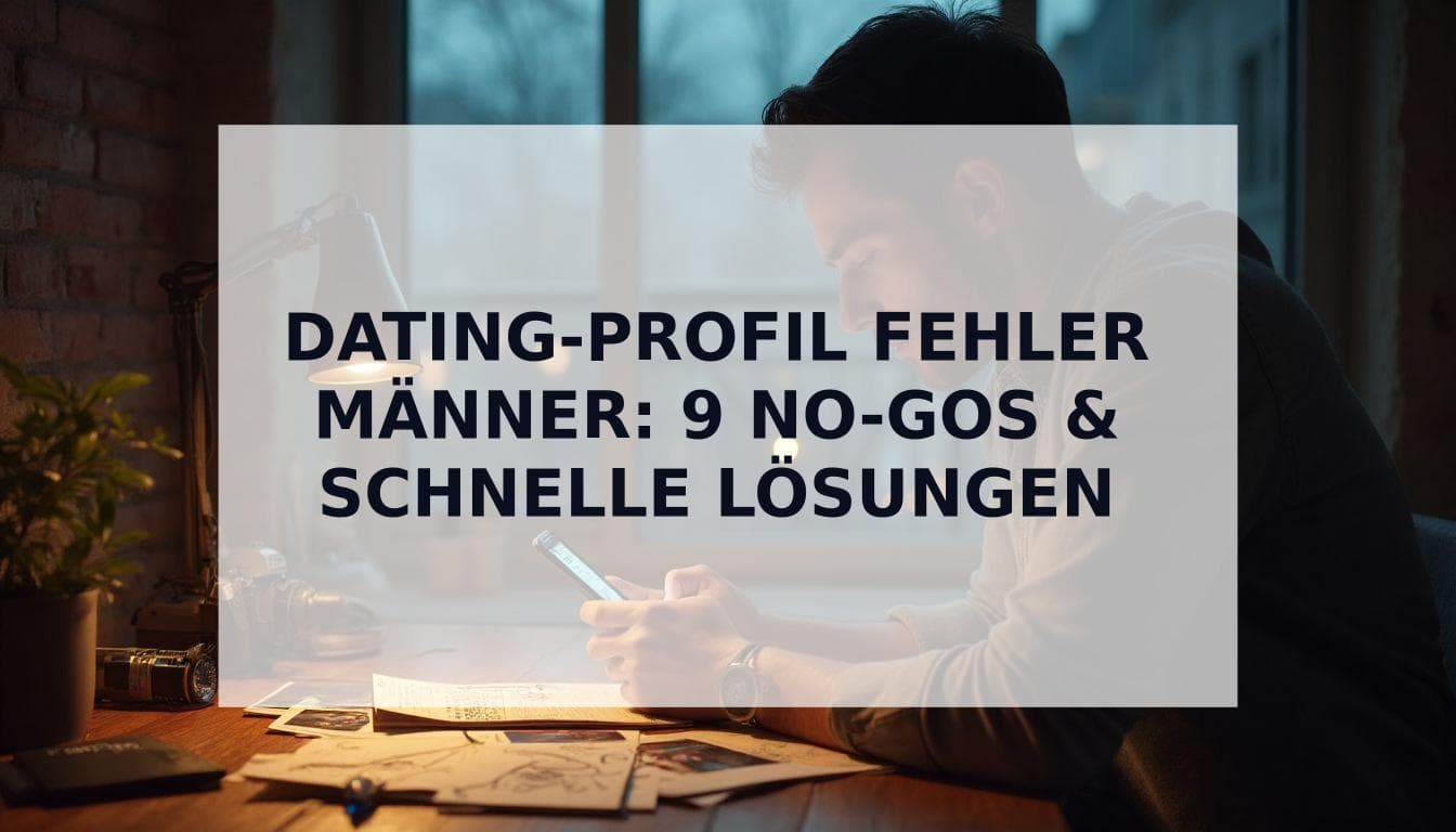 Cover Image for Die 9 größten Dating-Profil Fehler Männer (und wie Du sie vermeidest)