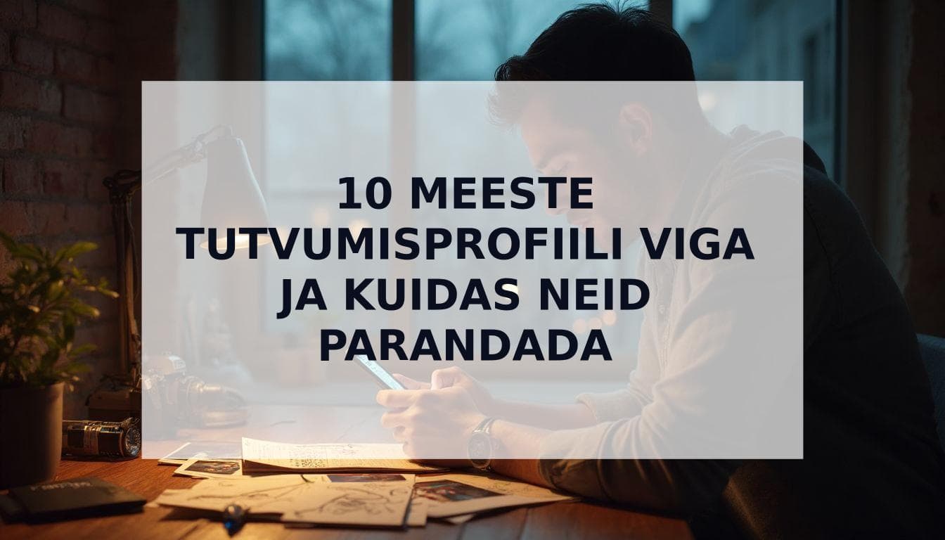 Cover Image for 10 suurimat meeste tutvumisprofiili viga (ja kuidas neid parandada)