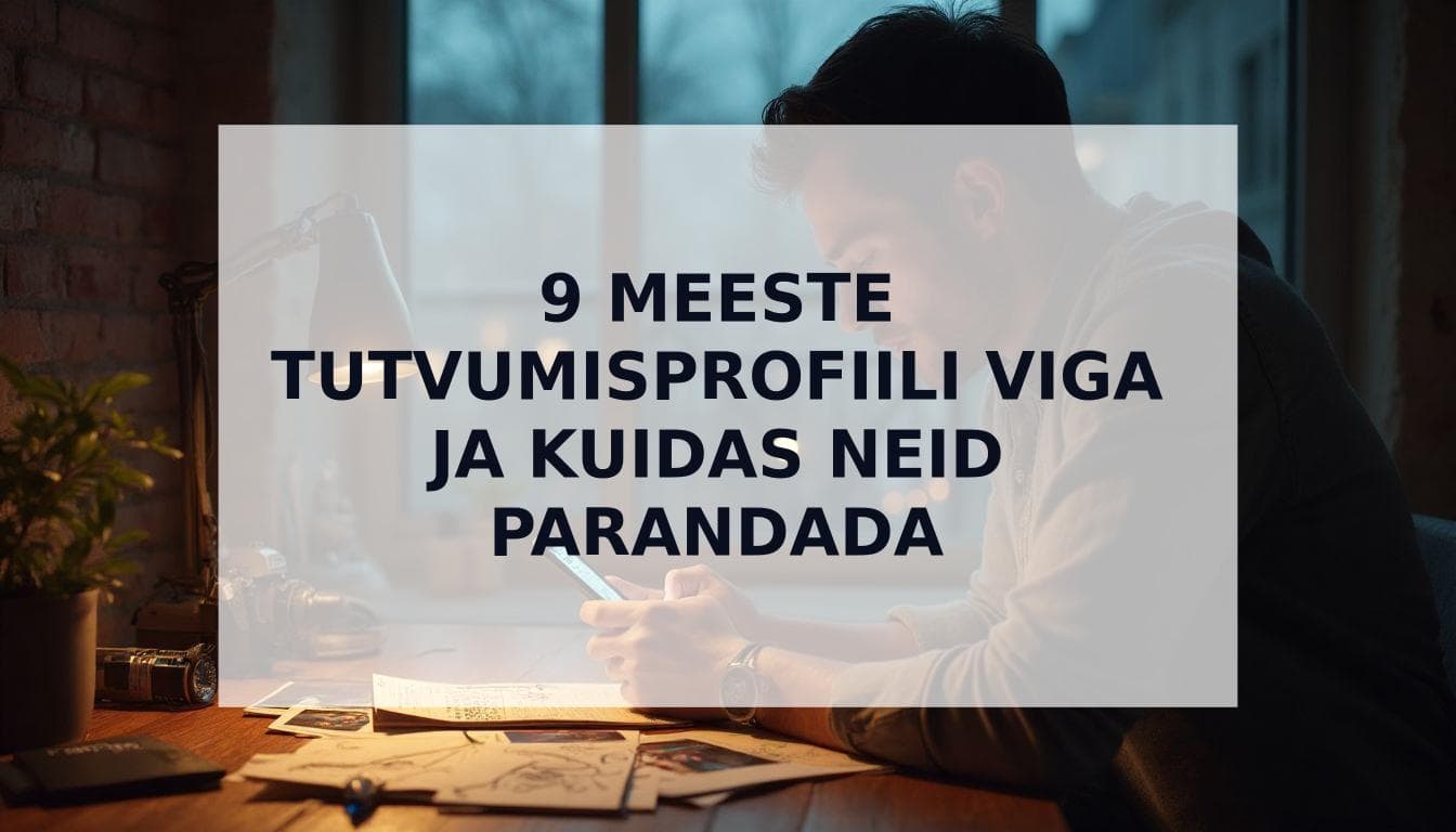 Cover Image for 9 suurimat meeste tutvumisprofiili viga (ja kuidas neid parandada)