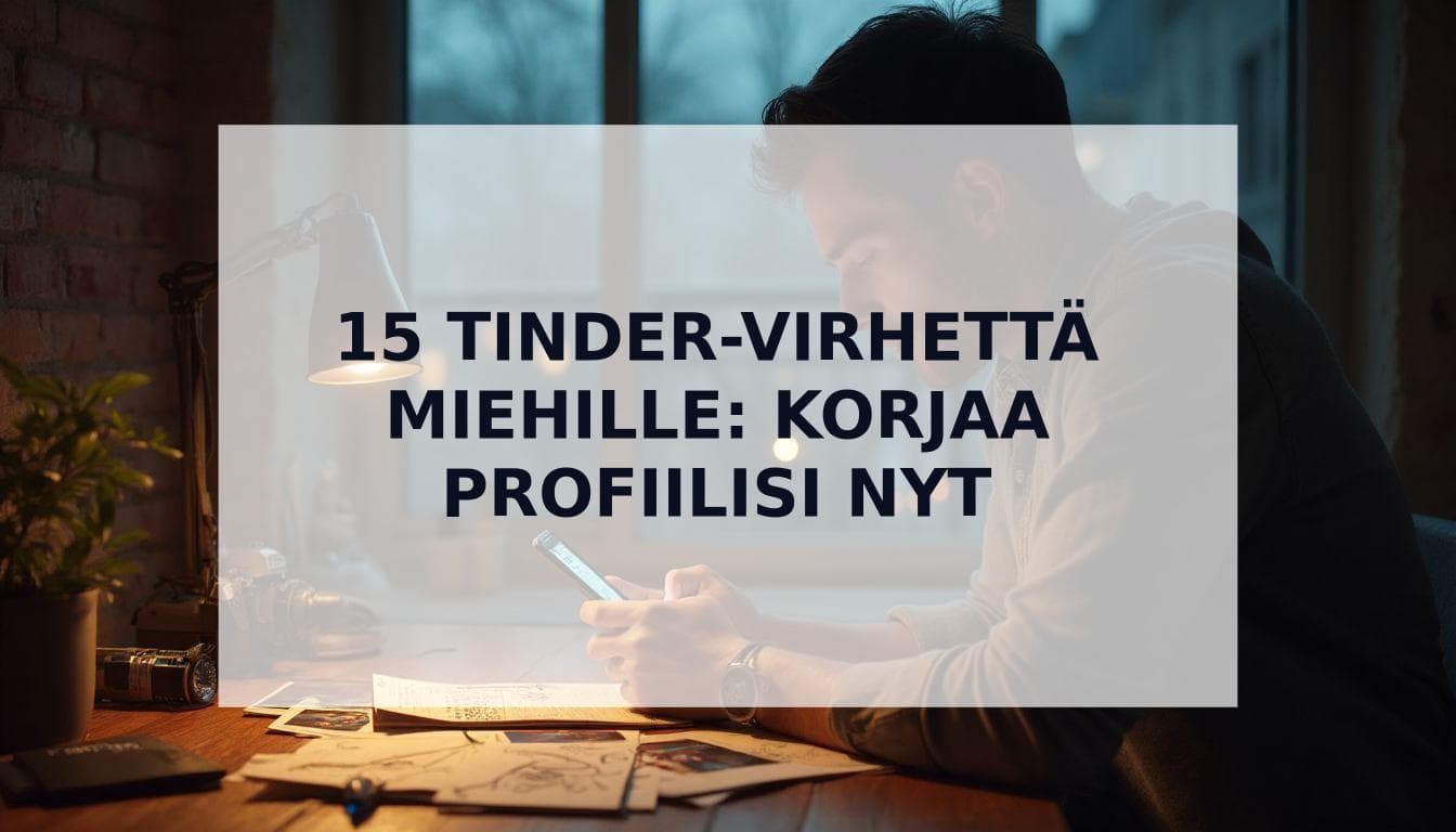 Cover Image for 15 yleisintä treffiprofiilivirhettä, joita miehet tekevät (ja miten ne korjataan)