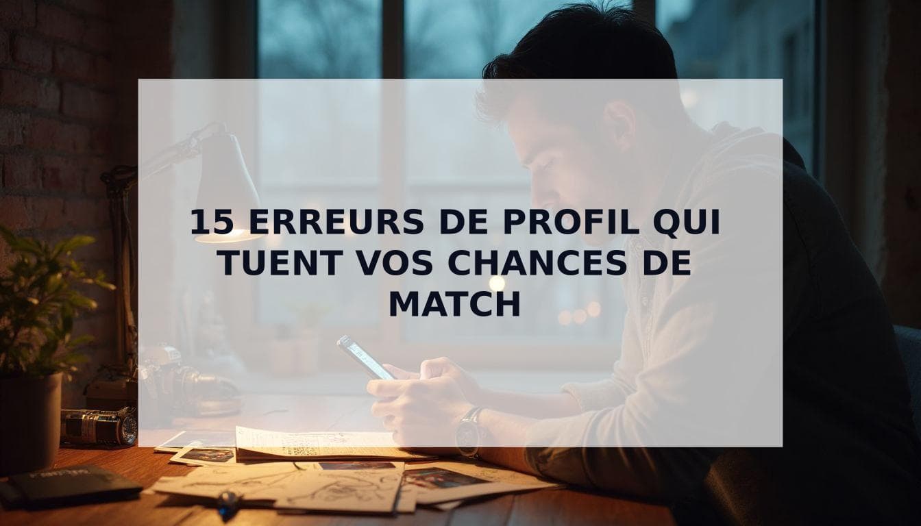Cover Image for Erreurs Profil de Rencontre Homme : Les 15 Pièges qui Sabotent Vos Chances