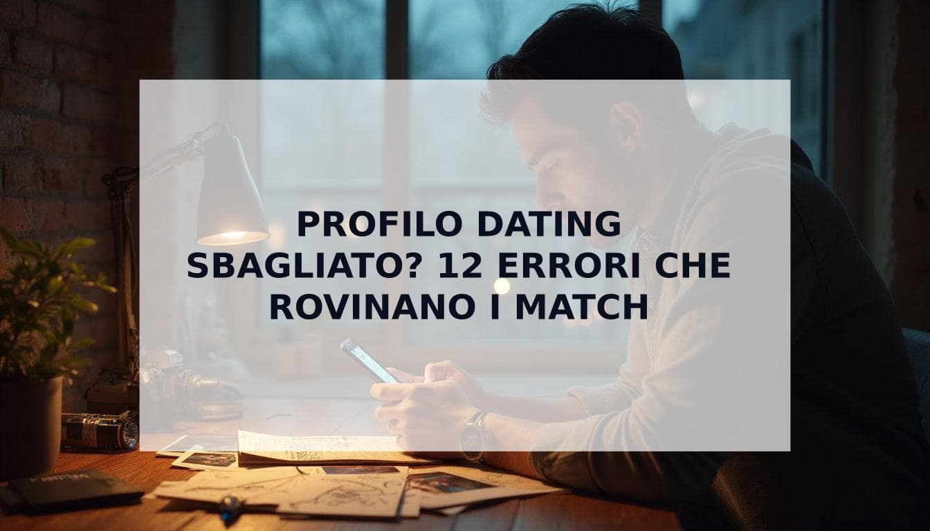 Cover Image for I 12 maggiori errori nel profilo dating che gli uomini commettono (e come risolverli)