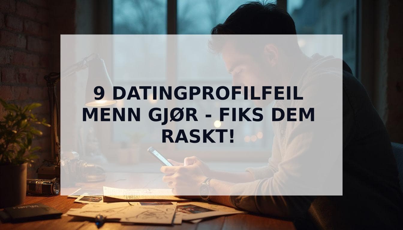 Cover Image for De 9 største datingprofilfeil menn gjør (og hvordan du fikser dem)