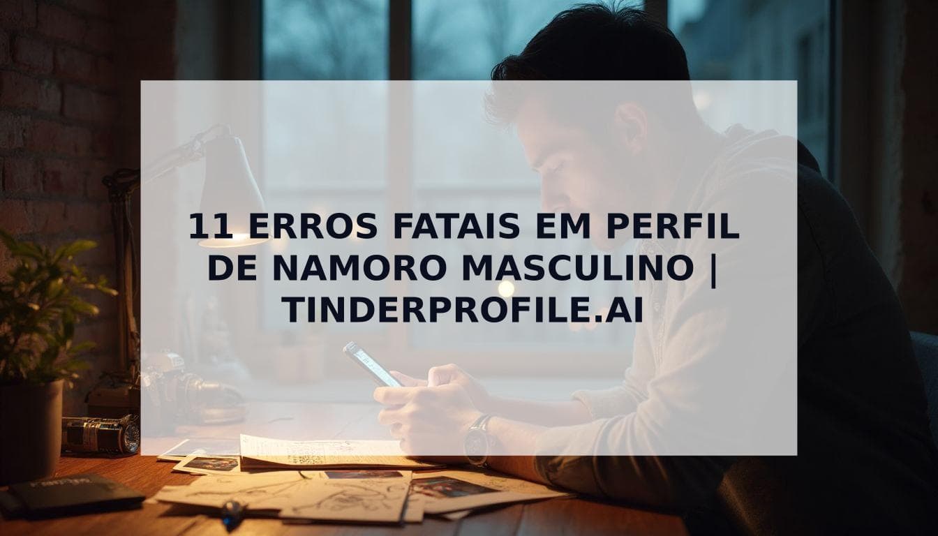 Cover Image for Os 11 Maiores Erros em Perfil de Namoro Masculino (e Como Corrigi-los)