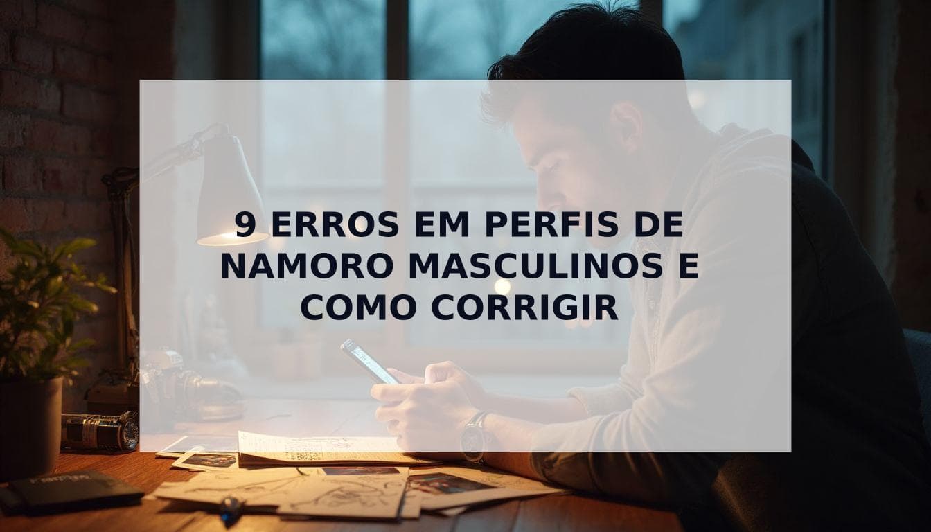 Cover Image for Os 9 Maiores Erros em Perfil de Namoro Masculino (e Como Corrigi-los)