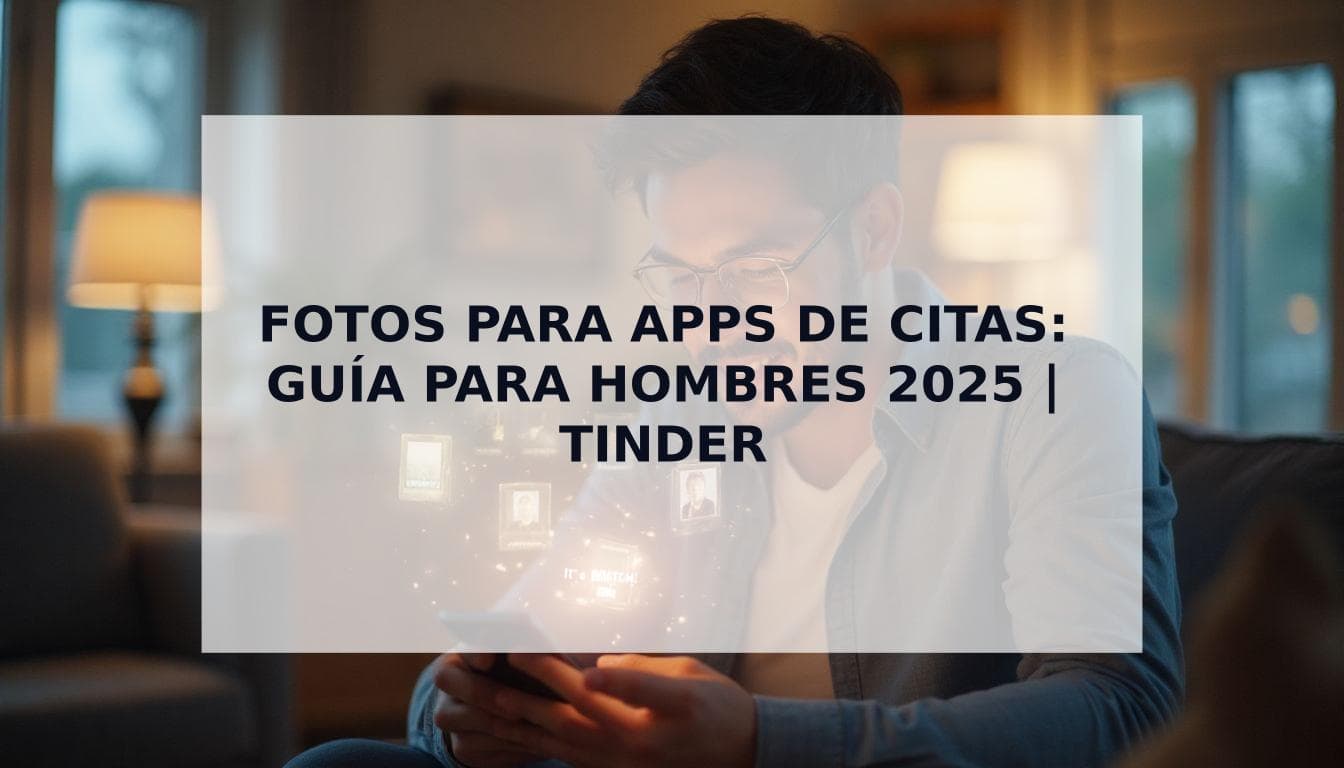 Cover Image for Fotos para Apps de Citas: La Guía Definitiva para Hombres en 2025
