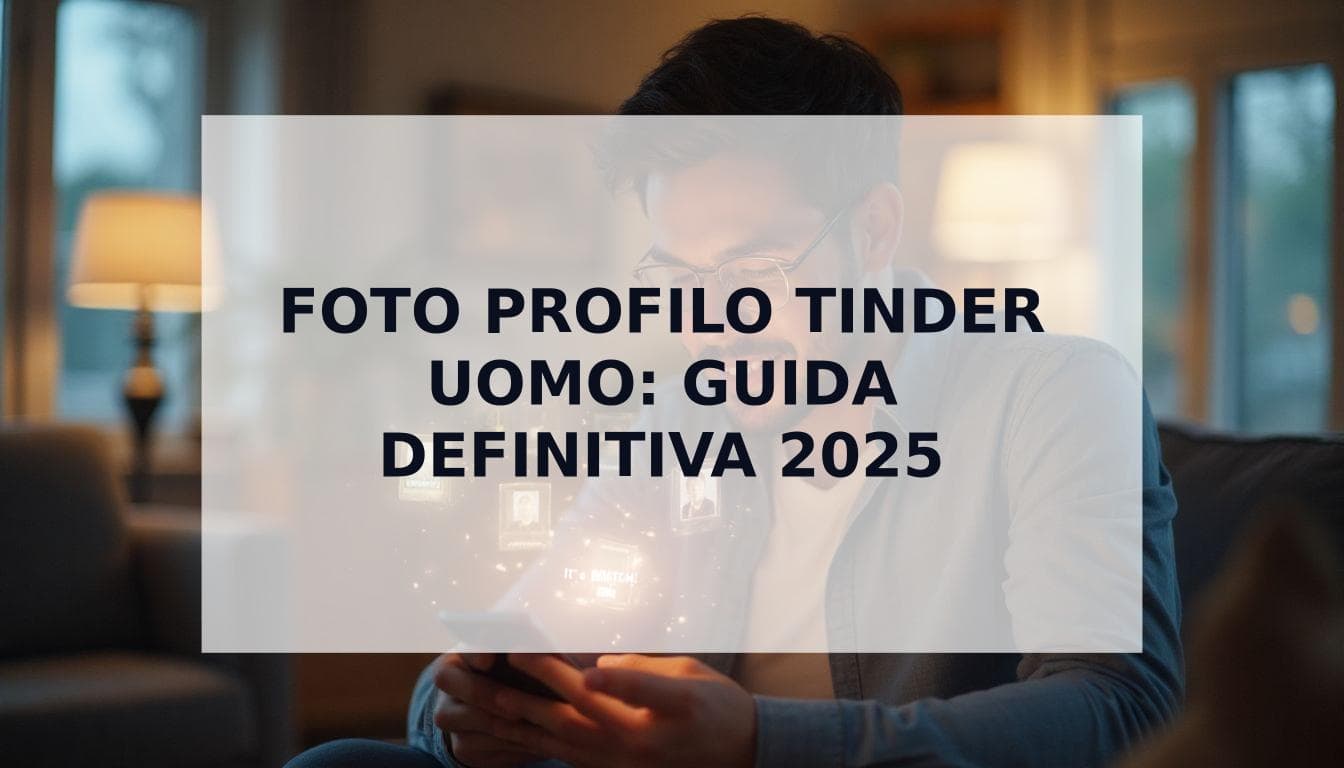 Cover Image for Foto Profilo Tinder Uomo: La Guida Definitiva 2025 per Conquistare i Match