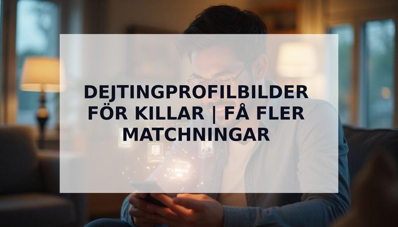 Cover Image for Datingprofilbilder: Den ultimata guiden för killar att fÄ fler matchningar (inklusive hur AI kan hjÀlpa)