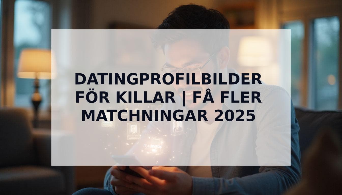Cover Image for Datingprofilbilder: Den ultimata guiden för killar att fÄ fler matchningar 2025