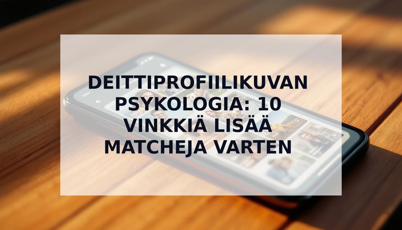 Cover Image for Deittiprofiilikuvan psykologia: 10 tieteellisesti todistettua vinkkiä, joilla saat enemmän matcheja