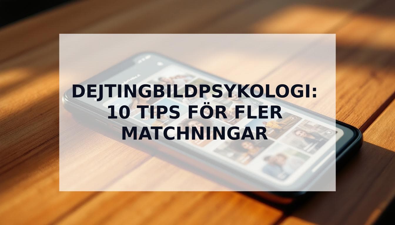 Cover Image for Vetenskapen bakom bästa dejtingbilder: 10 psykologiska knep som ger fler matchningar