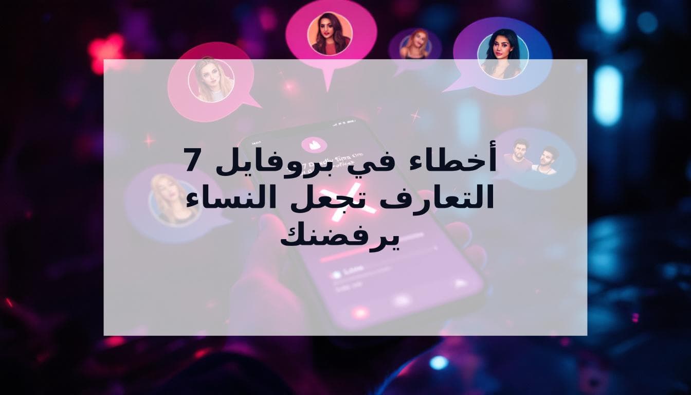 Cover Image for أخطاء بروفايل التعارف السبعة القاتلة: منفرات نفسية تجعلها ترفضك