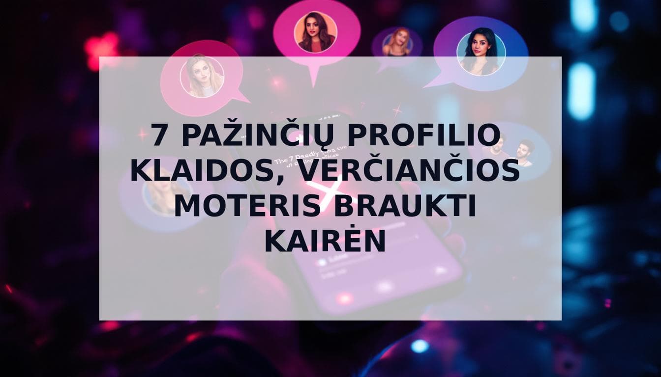 Cover Image for 7 mirtinos pažinčių profilių nuodėmės: psichologiniai atstumiantys veiksniai, dėl kurių net ir blogiausi pažinčių profiliai atrodo geriau, ir ji brauks kairėn