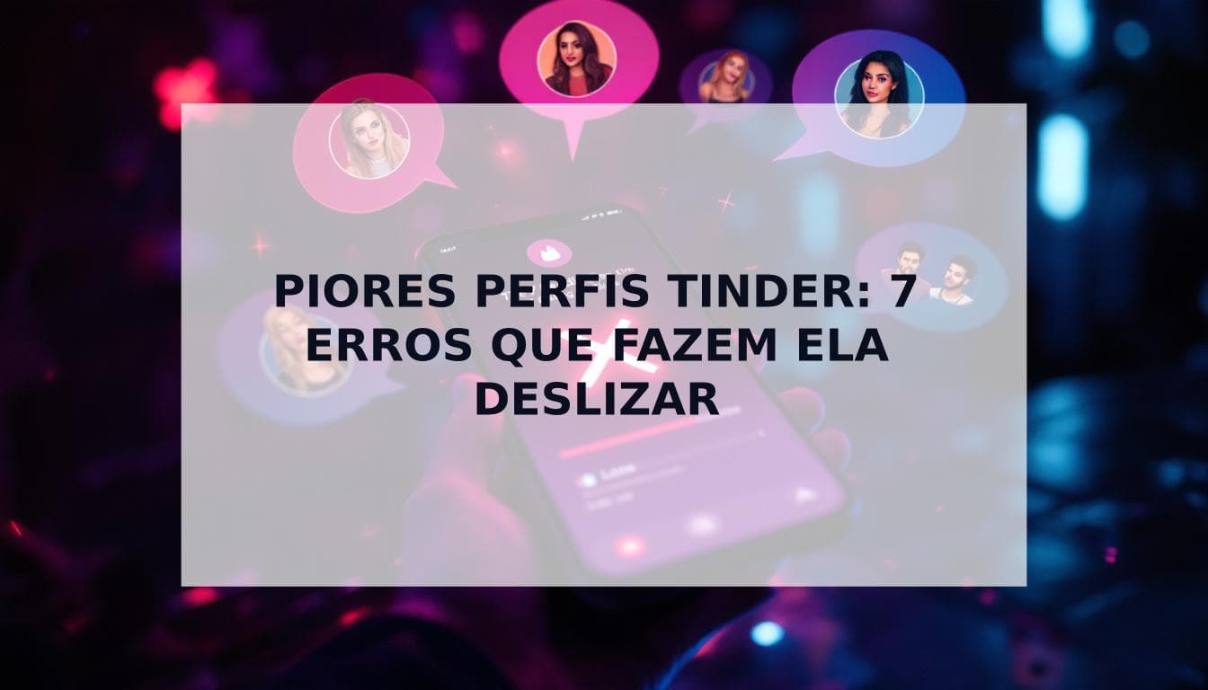 Cover Image for Os 7 Pecados Mortais dos Perfis de Namoro: Os Piores Perfis do Tinder e o Que Faz Ela Deslizar para a Esquerda