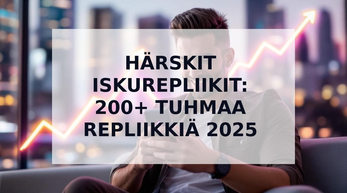 Cover Image for Härskit Iskurepliikit: Yli 200 Tuhmaa Repliikkiä Jotka Toimivat 2025
