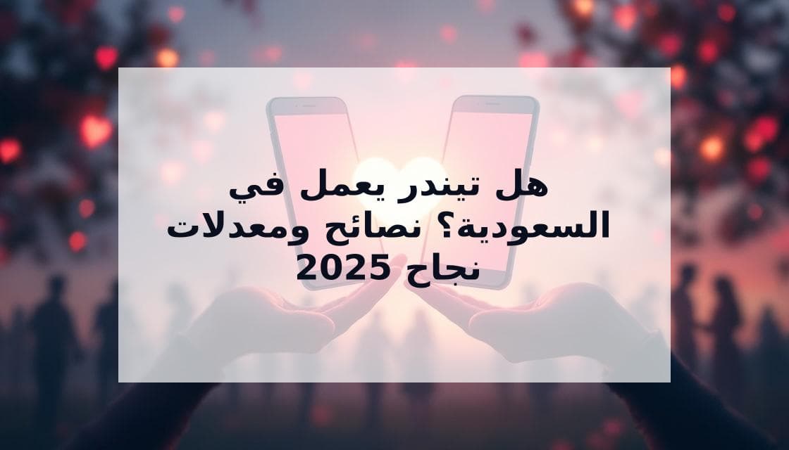 Cover Image for هل تيندر يعمل في السعودية والمنطقة العربية؟ دليل 2025 الشامل