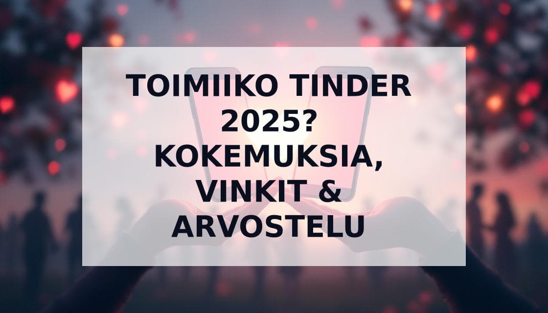 Cover Image for Toimiiko Tinder Vielä 2025? Kokemuksia, Vinkit & Syyt Miksi Et Saa Matcheja