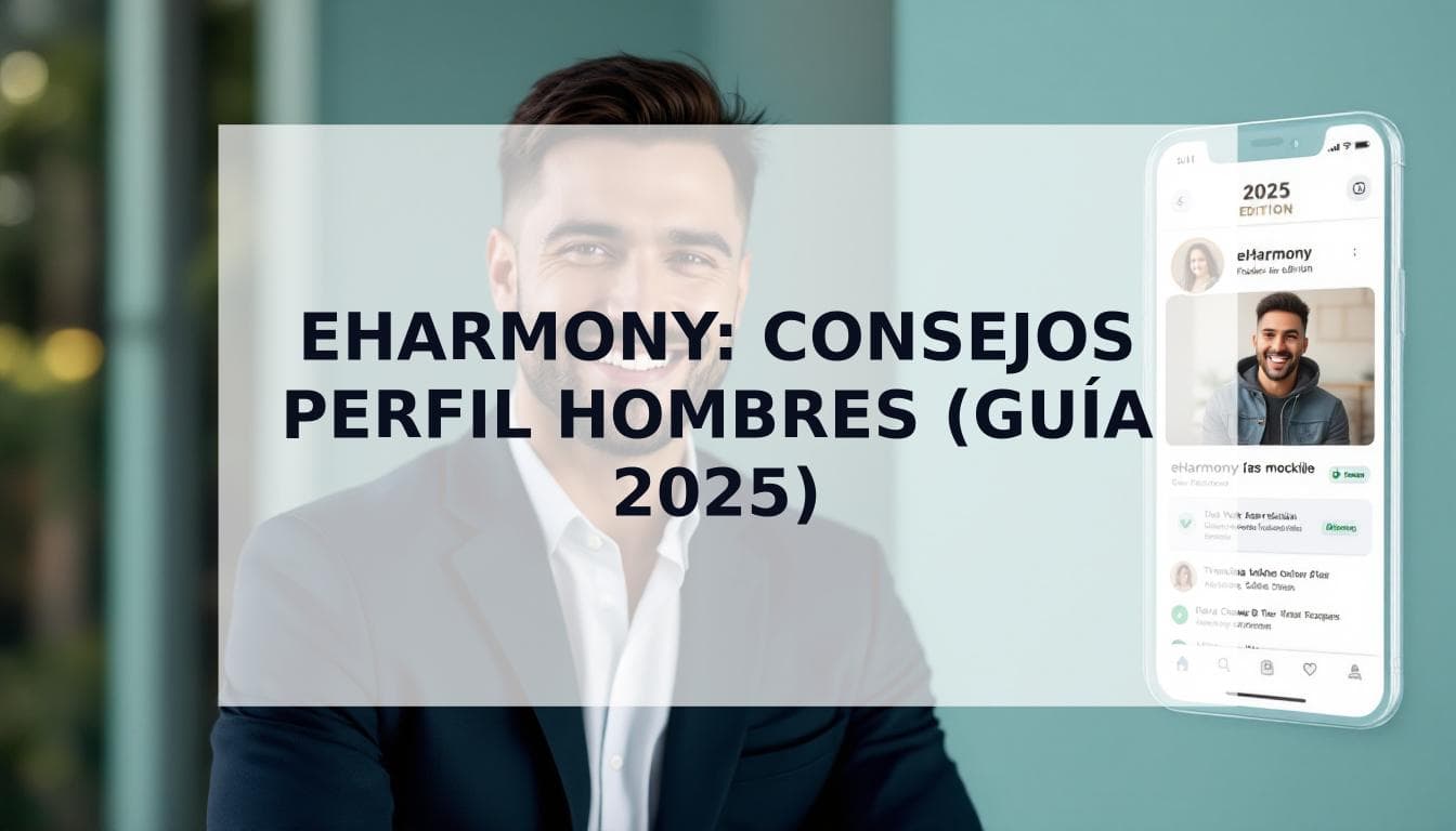 Cover Image for La Guía Definitiva de Consejos para Perfil eHarmony para Hombres (Edición 2025)