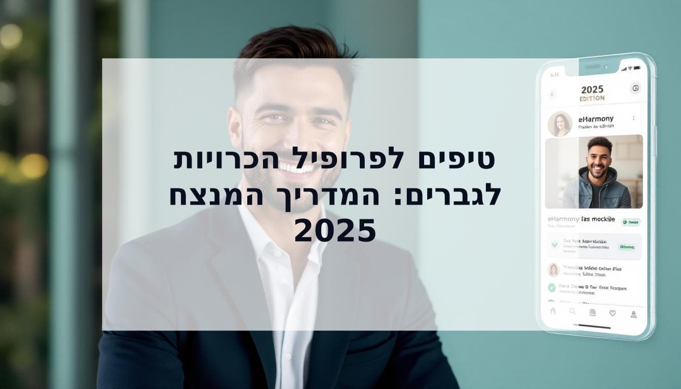 Cover Image for מדריך מקיף: טיפים לפרופיל הכרויות לגברים שיביא תוצאות (מהדורת 2025)