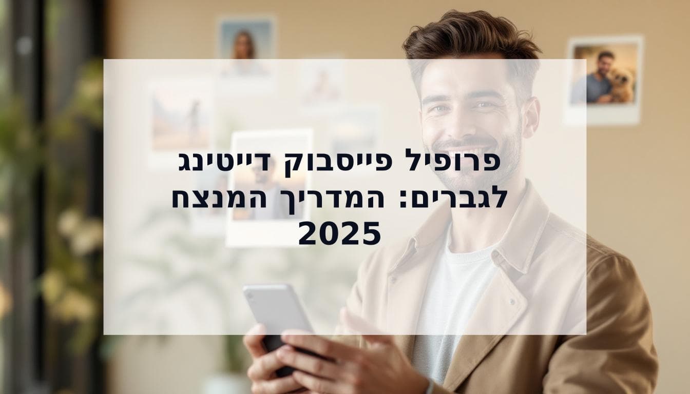 Cover Image for המדריך המקיף לפרופיל פייסבוק דייטינג מושלם לגברים (2025)