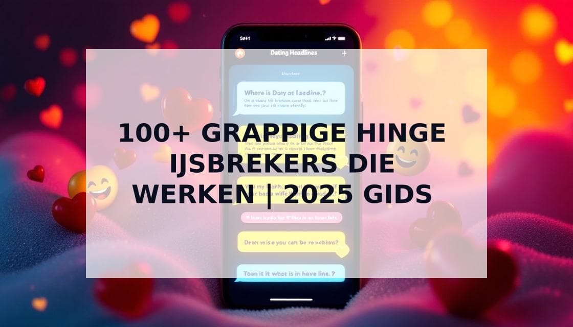 Cover Image for 100+ Grappige Hinge ijsbrekers & Antwoorden die Werken (2025)