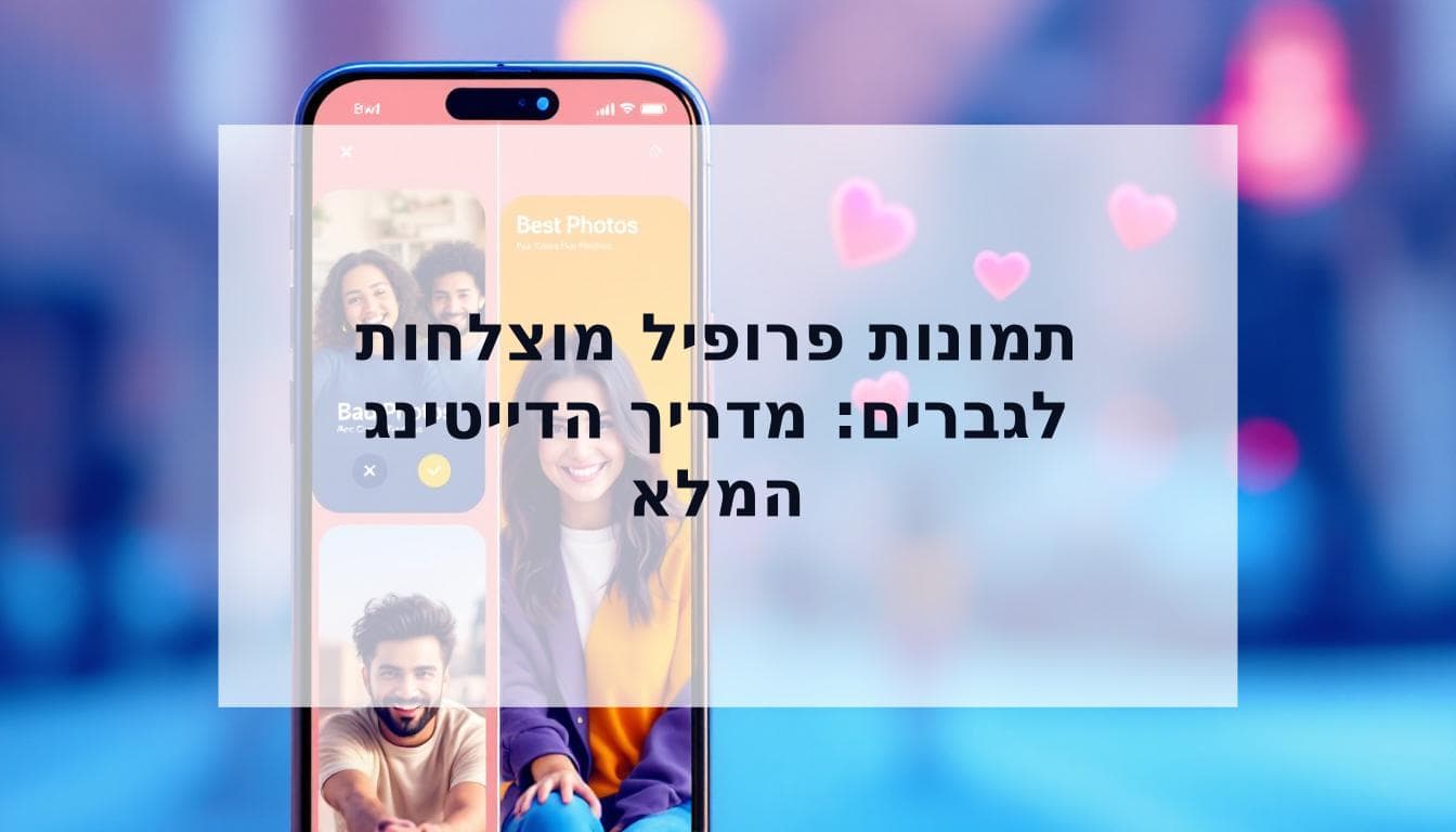 Cover Image for התמונות שלך עולות לך במאצ'ים: המדריך המלא לבחירת תמונות פרופיל מוצלחות לגברים